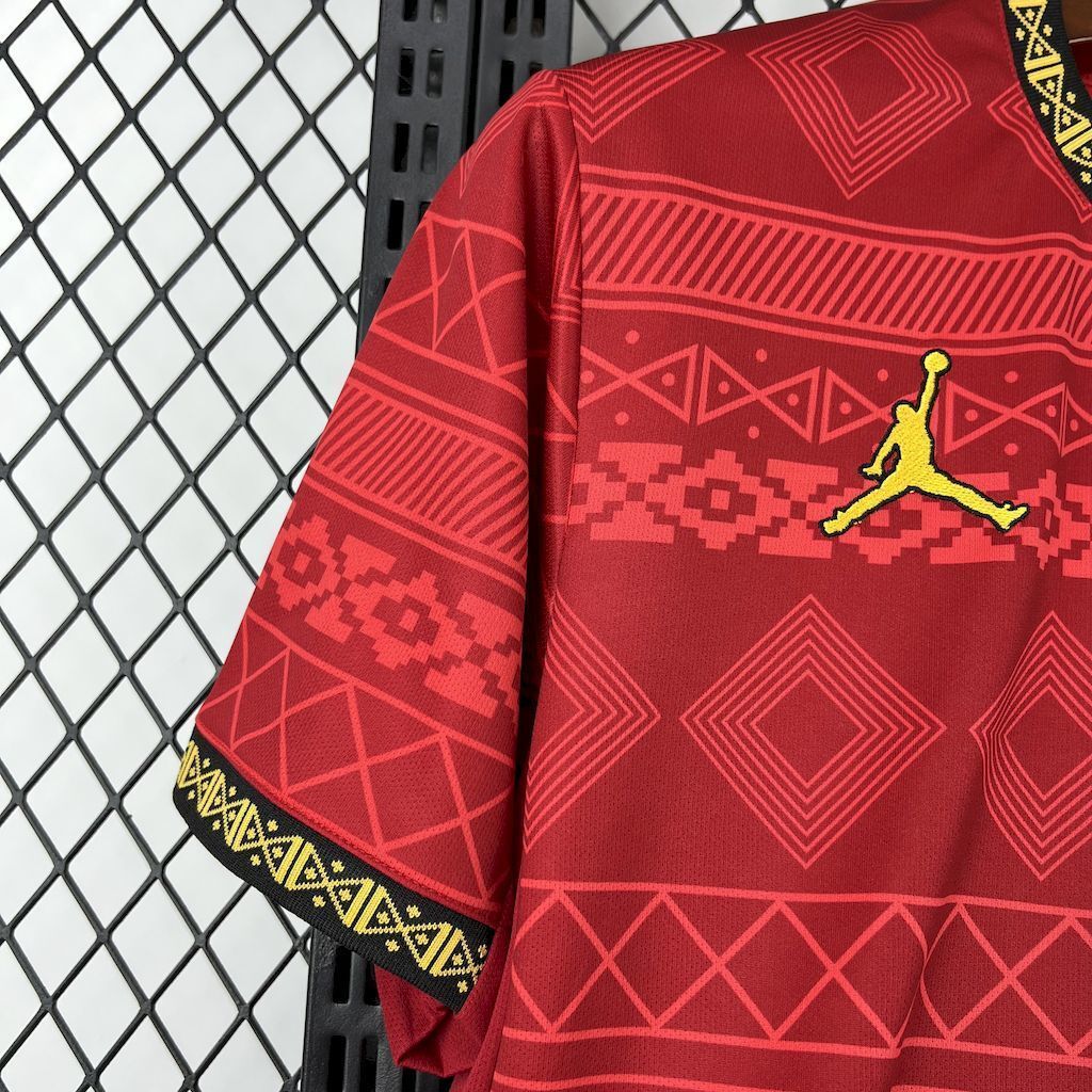 2025 Brazil x Jordan Red Special Edition T-Shirt Football Apparels Soccer AAAAJersey Yupoo 3