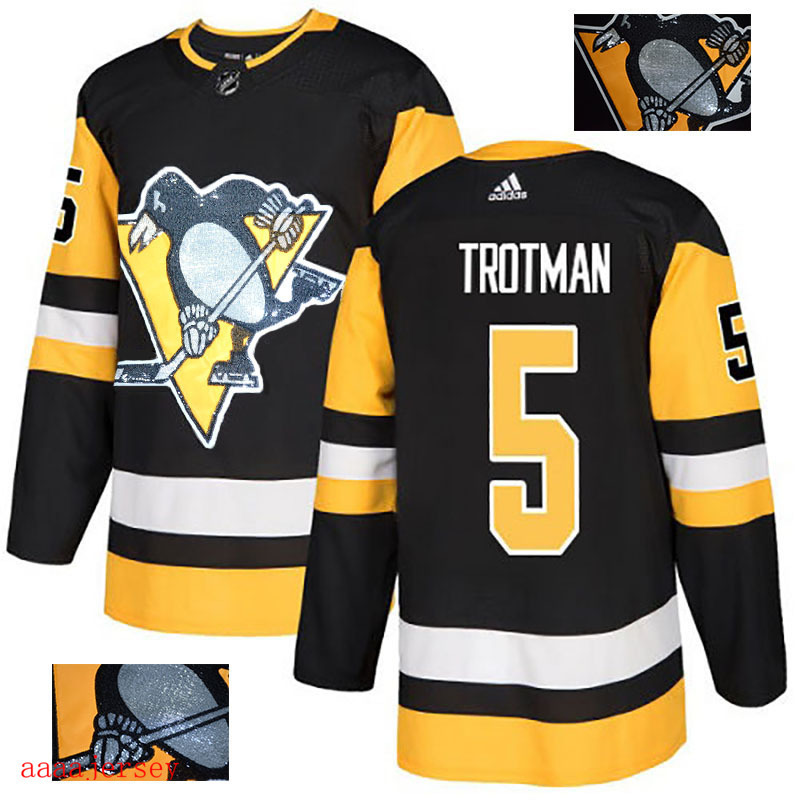 2018 Pittsburgh Penguins ice hockey jersey M-3XL 匹兹堡企鹅队时尚亮片款冰球服 27