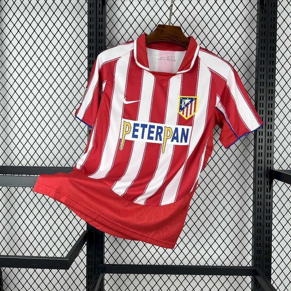 03-04 Atletico Madrid Home Retro Kit Vintage Shirt Football AAAAJersey Supply Yupoo