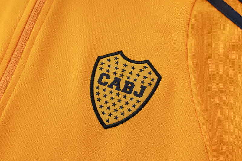 24-25 Boca Yellow Football Tracksuit Long Jacket Suits 3
