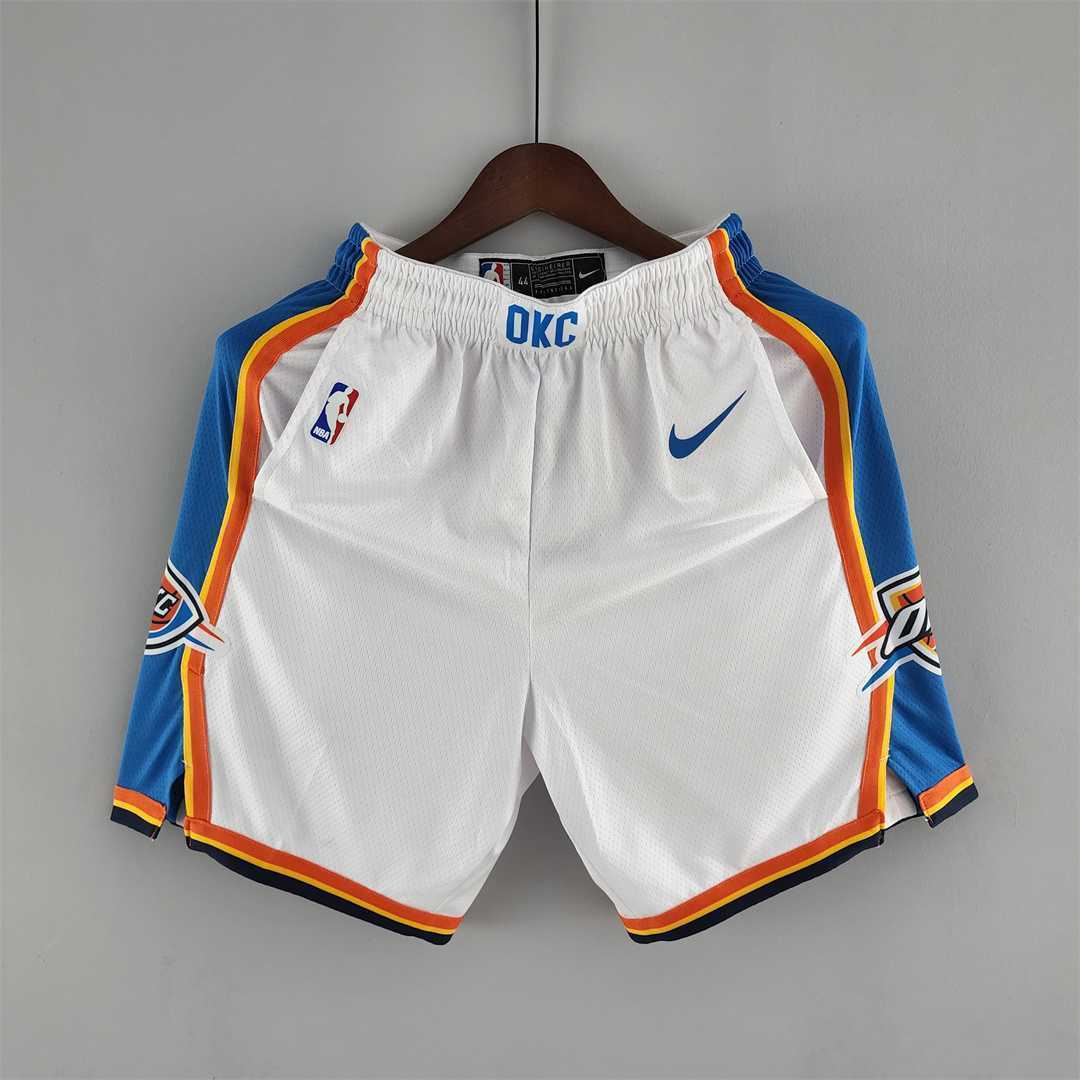 Oklahoma City Thunder NBA Shorts White
