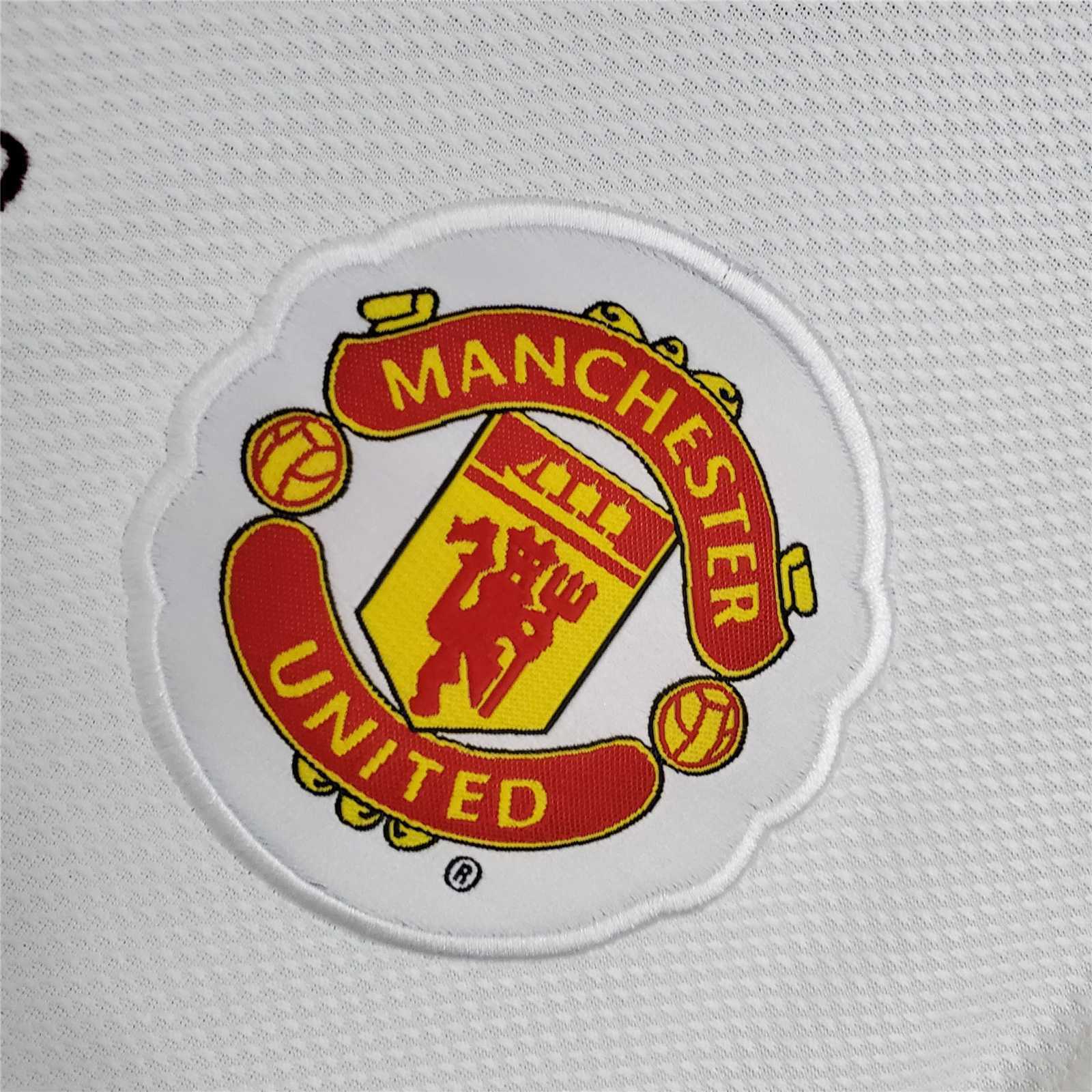 08-09 Manchester United away white League Edition 1