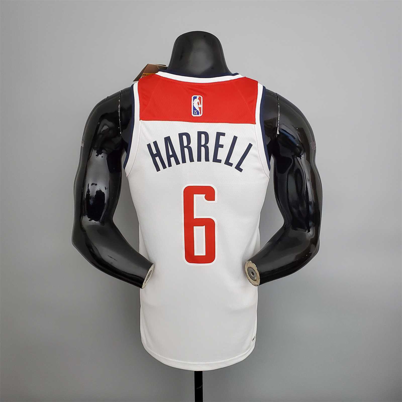 75th Anniversary Harrell #6 Wizards Black Red White 6
