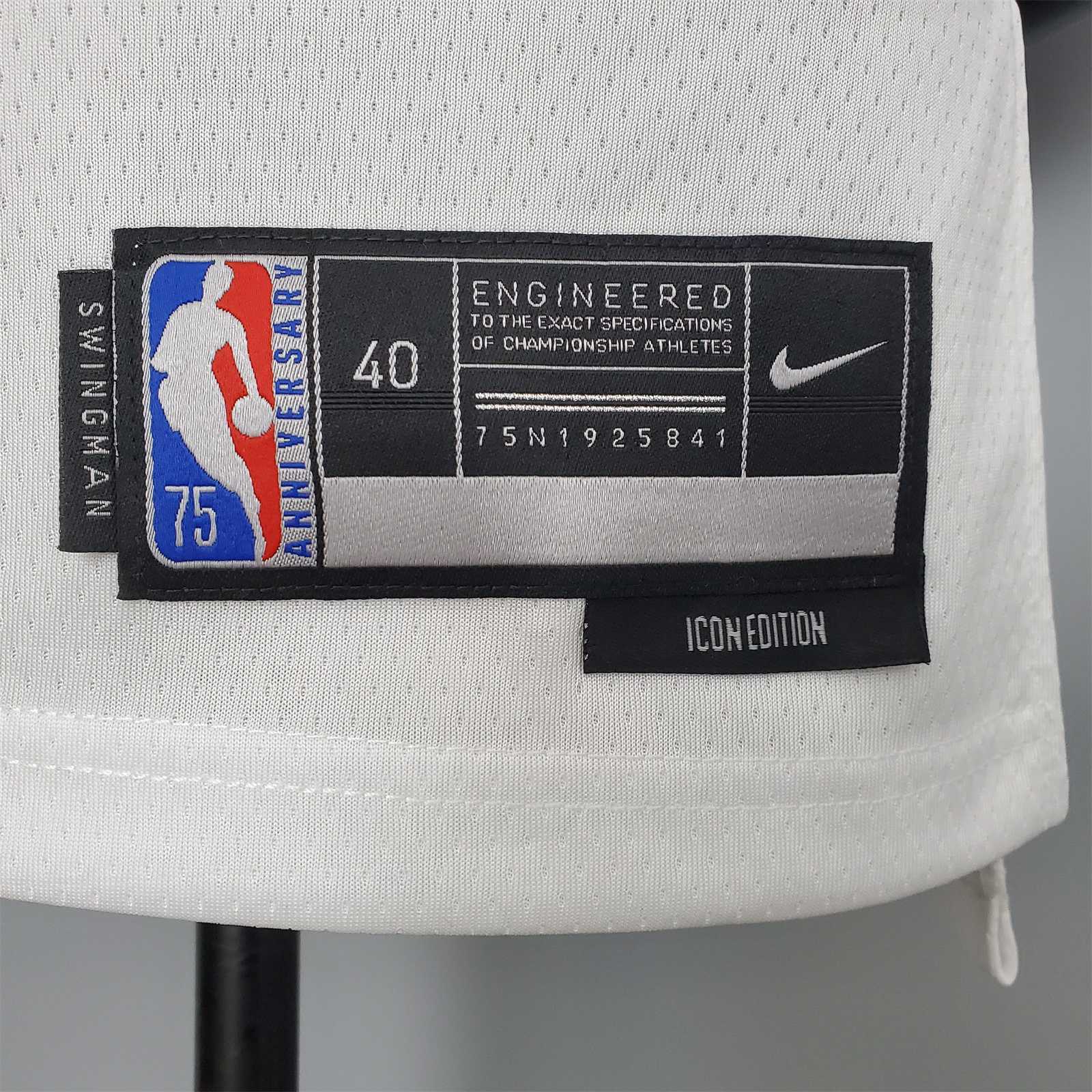 75th Anniversary Harden #13 Nets White 5