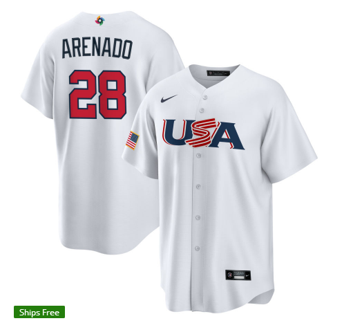 USA 2023 World Cup Baseball Jerseys 45