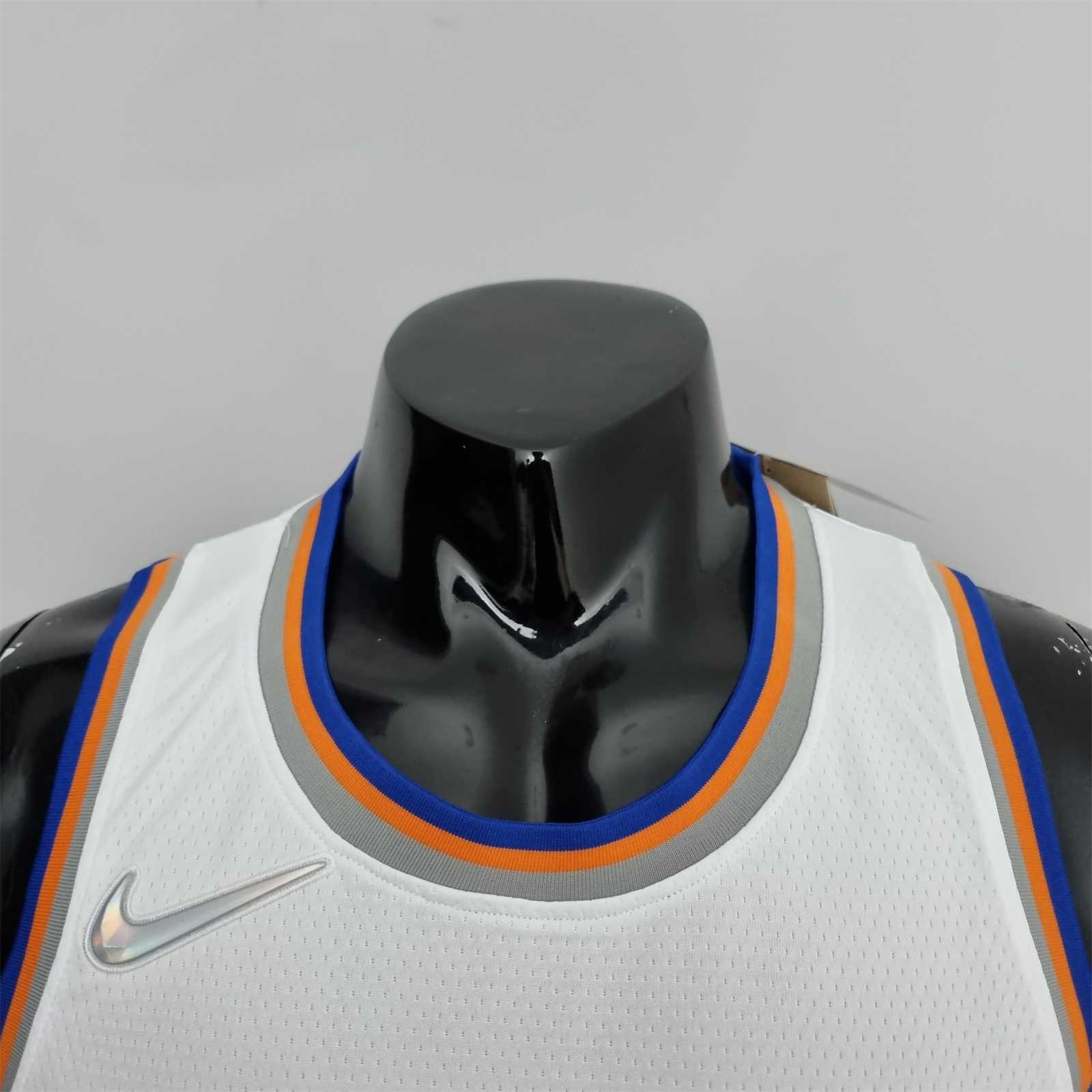 75th Anniversary Lin #17 New York Knicks White NBA Jersey 6