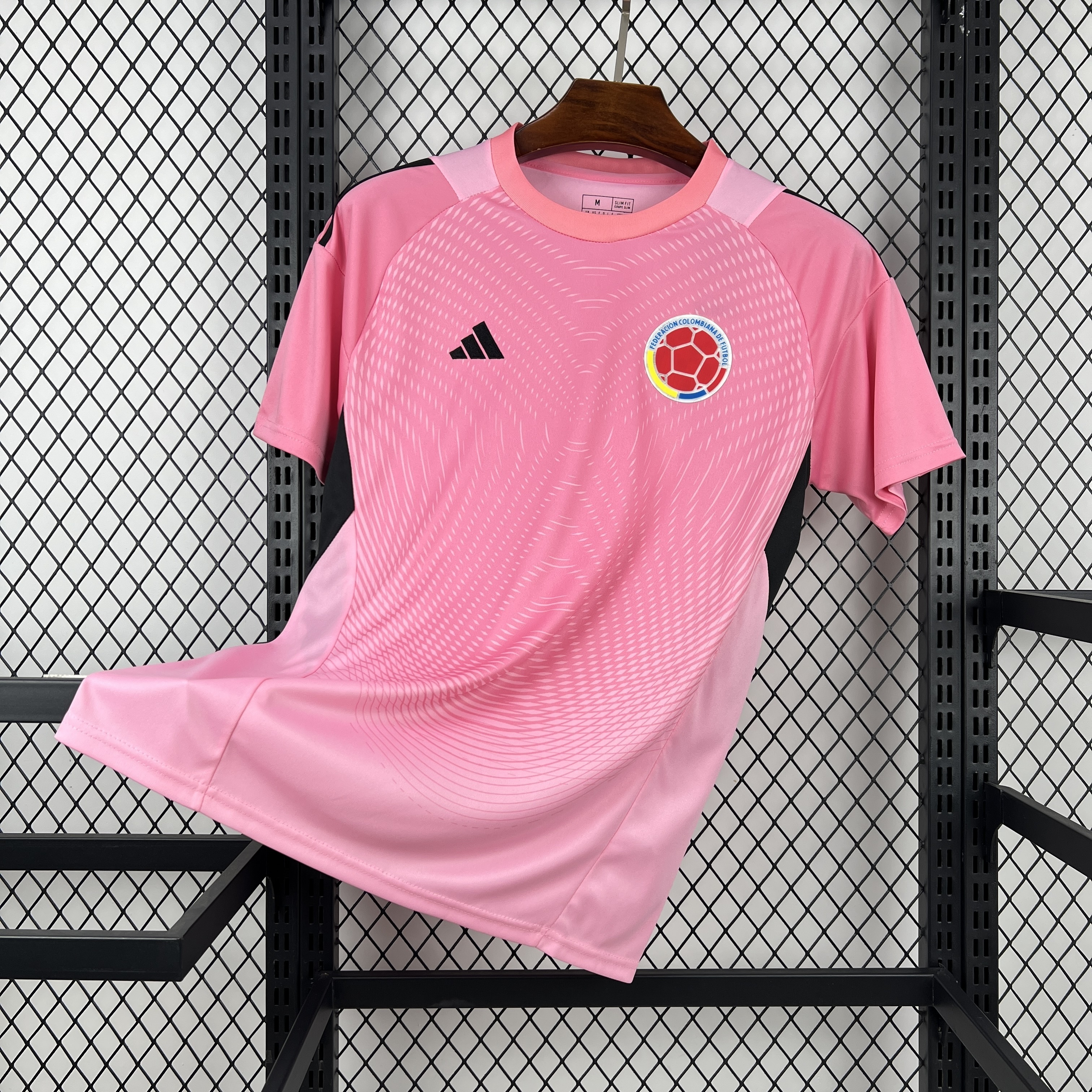 2026 Colombia Mens Pre-Match Pink Kit World Cup T-Shirt Football AAAAJersey Supply Yupoo7