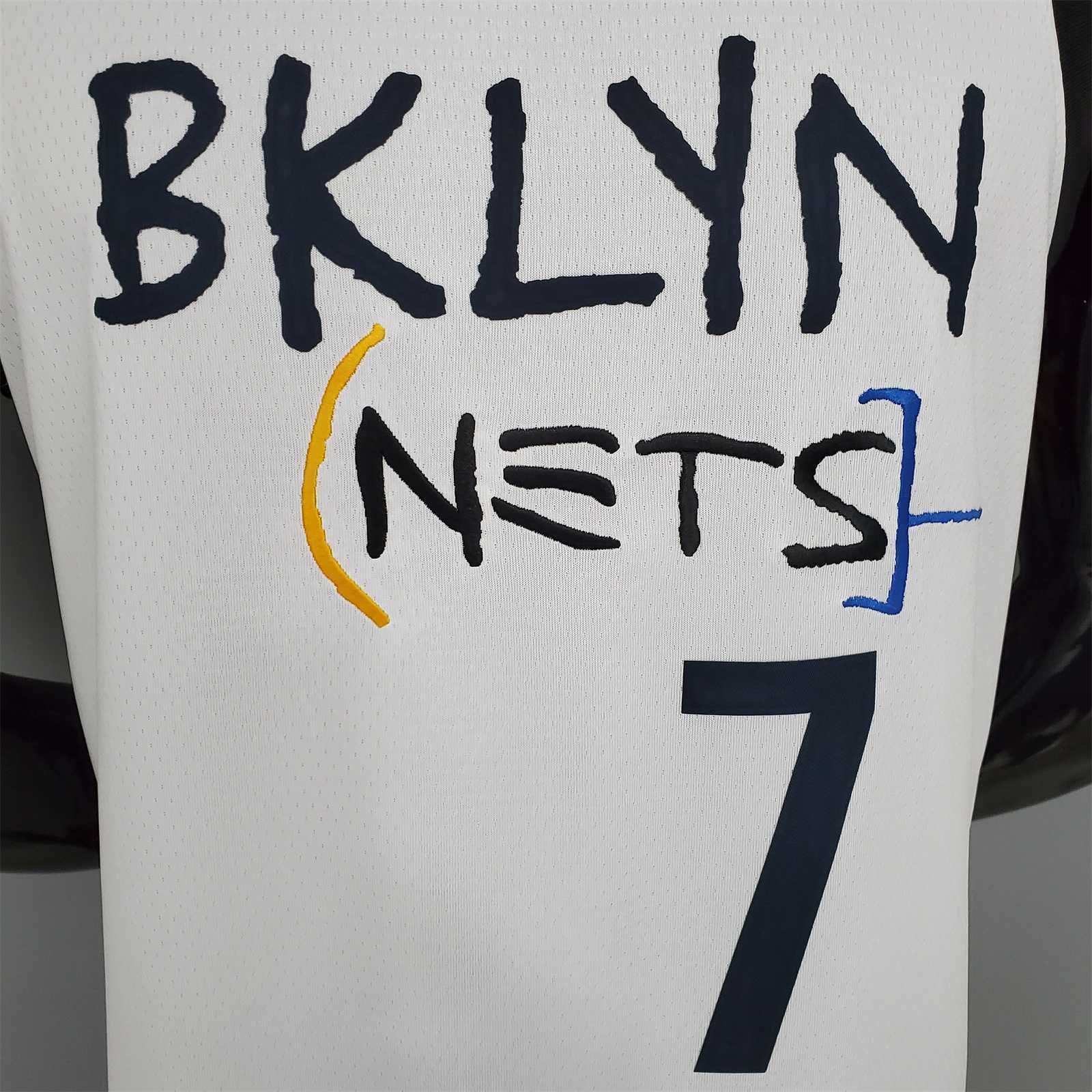 DURANT#7 Brooklyn Nets graffiti white 5