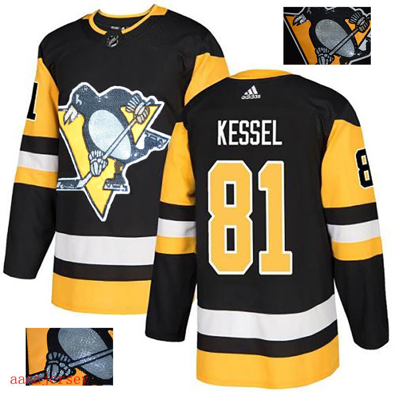2018 Pittsburgh Penguins ice hockey jersey M-3XL 匹兹堡企鹅队时尚亮片款冰球服 26