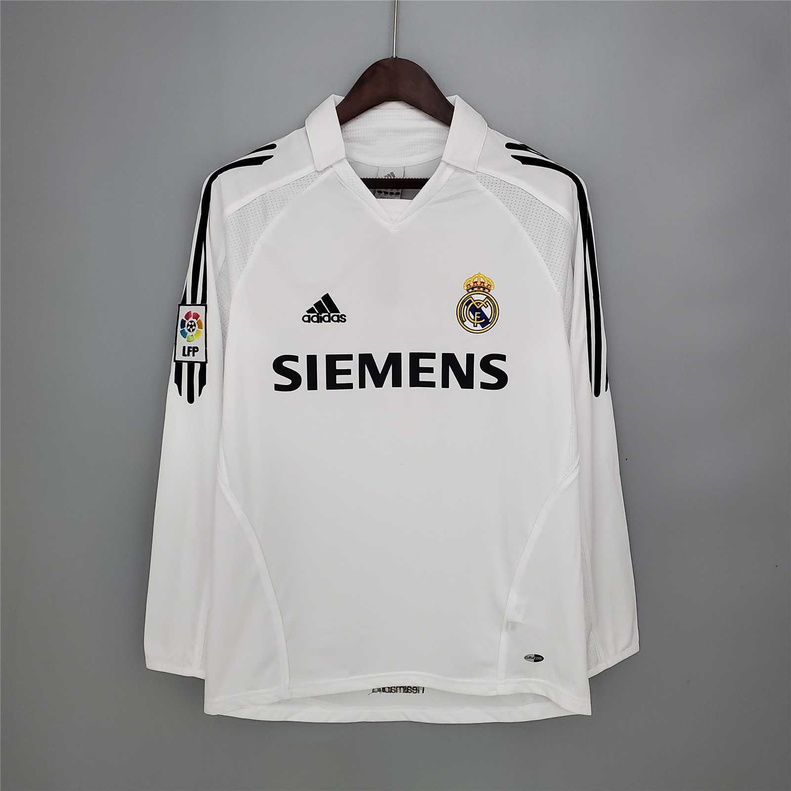 05-06 Real Madrid home long sleeve