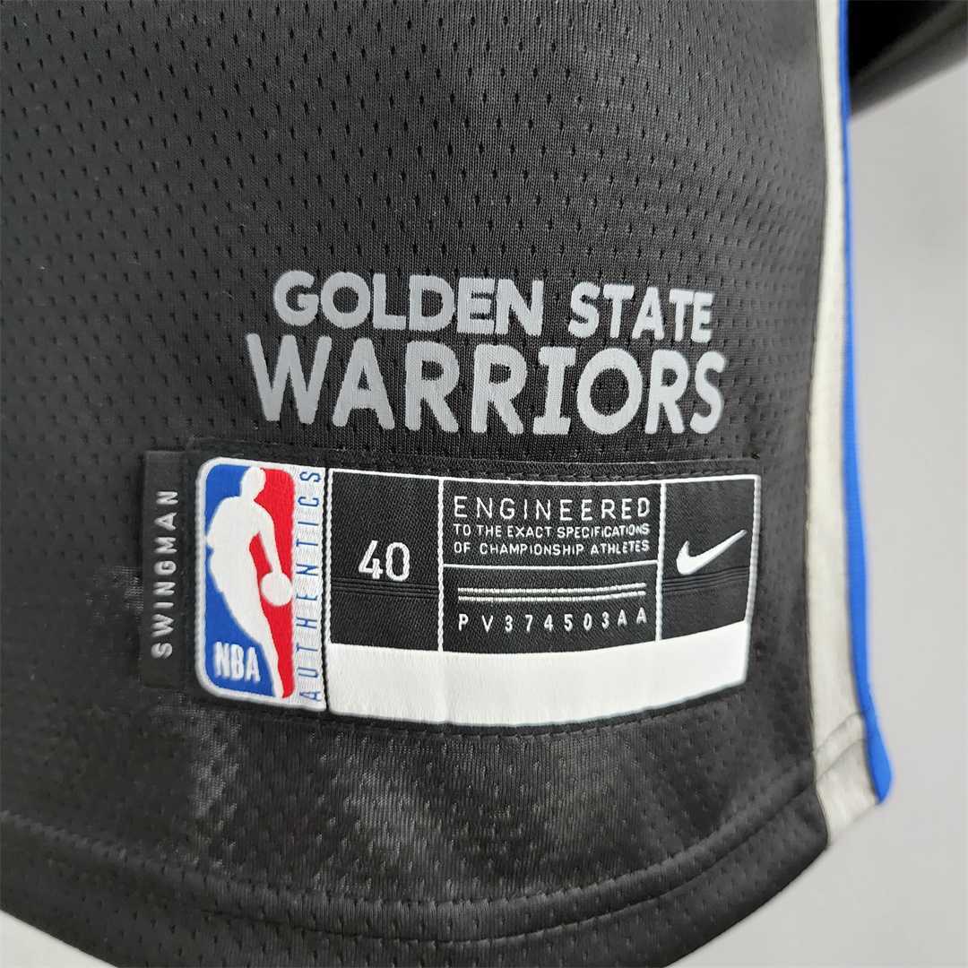 2020 THOMPSON #11 Warriors City Edition Black &amp; Grey NBA Jersey 8