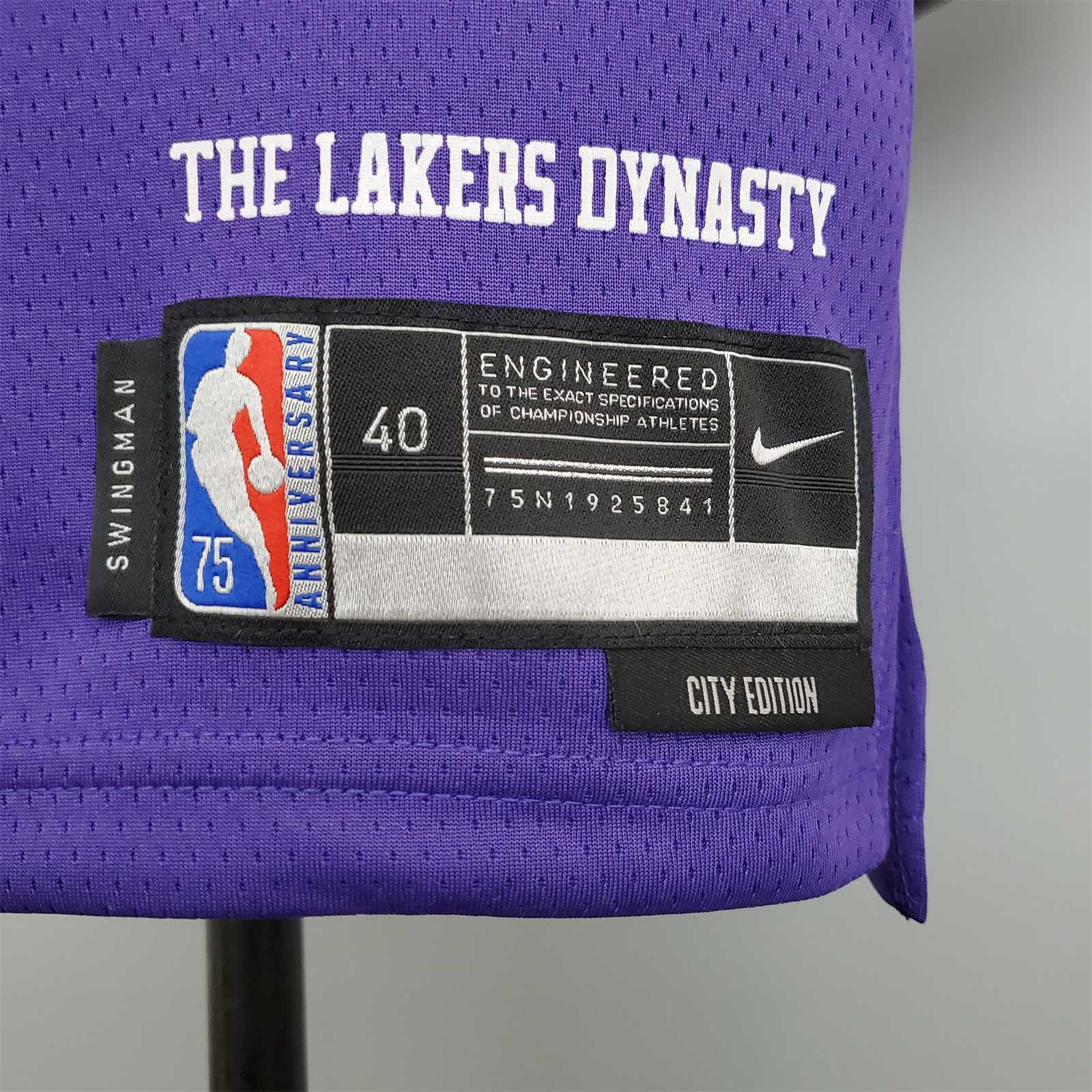 75th Anniversary master chief#117 Lakers White X-BOX Co-branded Purple 3