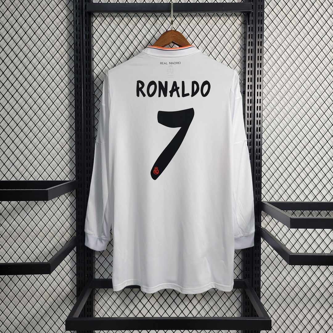 13-14 Real Madrid home long sleeves 8