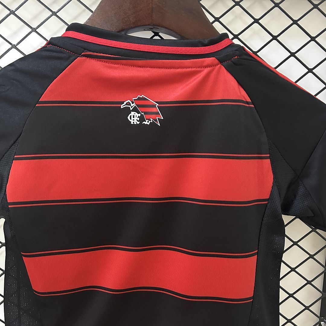 25-26 Flamengo Home Kid Kits Youth Apparels AAAAJersey Dropship Yupoo 1
