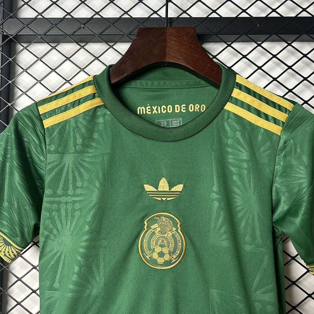 2025 Mexico Gold Cup Kid Kits Green Special Edition Youth Apparels AAAAJersey Supply Yupoo 4