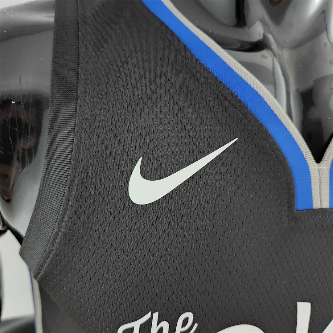 2020 KUMINGA#00 Warriors City Edition Black and Grey NBA Jersey 3
