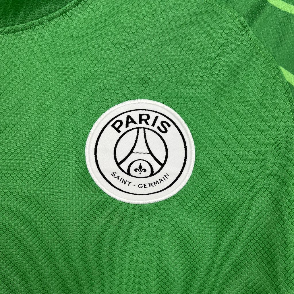 25-26 PSG Green Goalkeeper Long Sleeve Kit Football T-Shirt AAAAJersey Yupoo 5