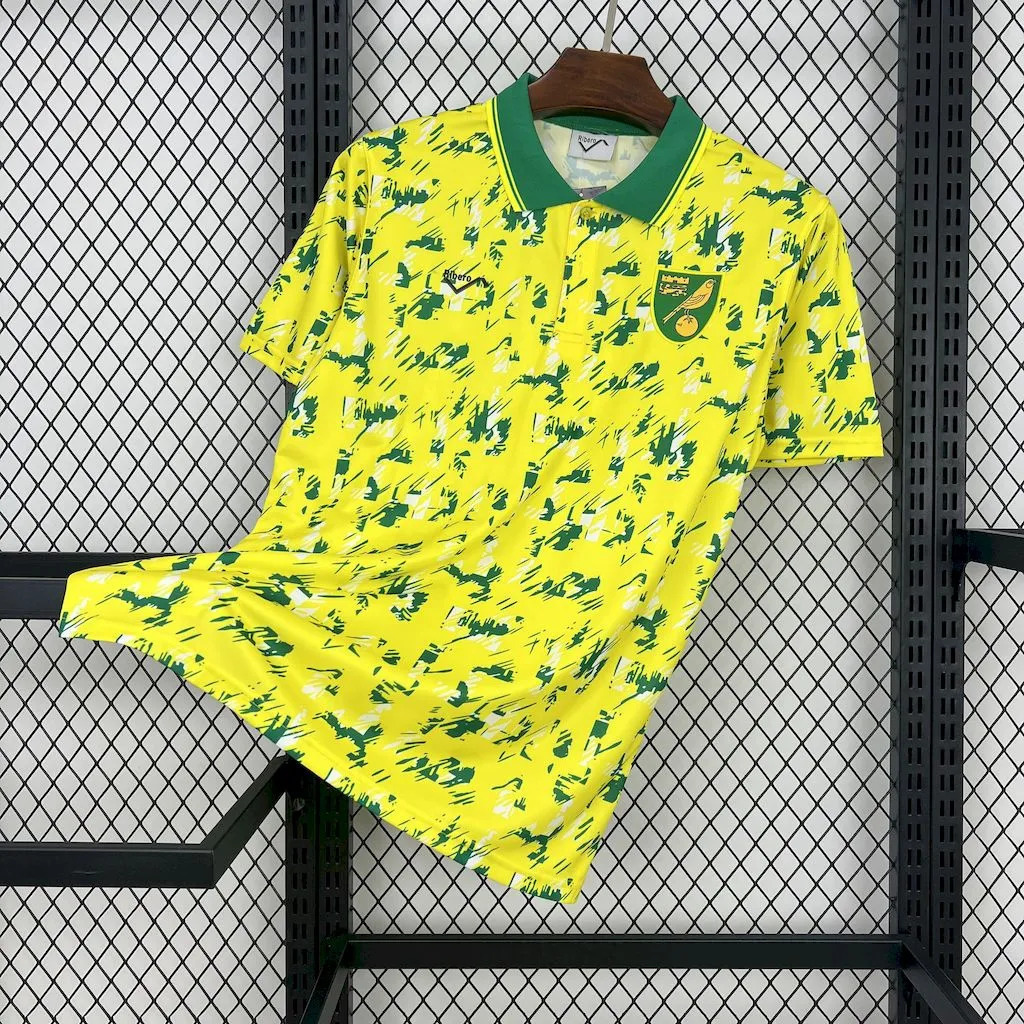 92-94 Norwich City Home Retro Kit Vintage Shirt AAAAJersey Supplier Yupoo