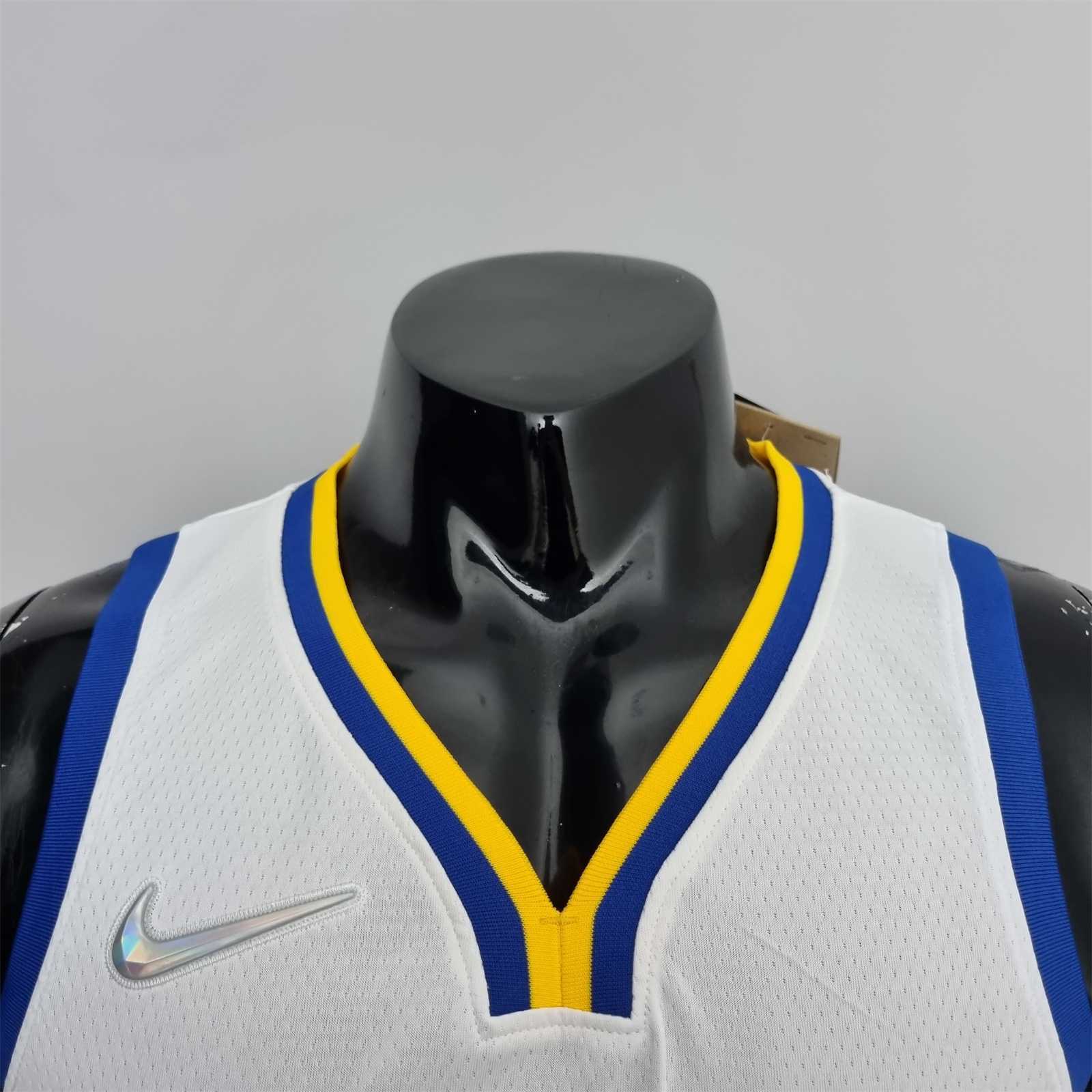 75th Anniversary Toscano#95 Golden State Warriors Mexico Exclusive White NBA Jersey 4
