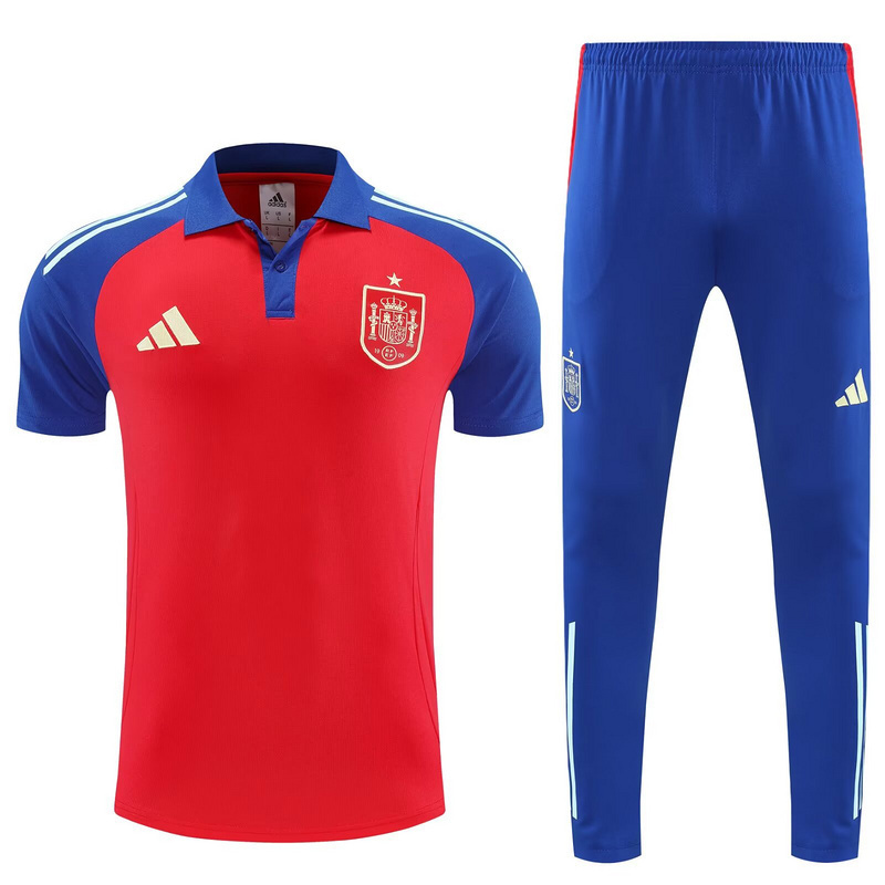 25-26 Spain Training Red Polo Kit Soccer AAAAJersey Yupoo