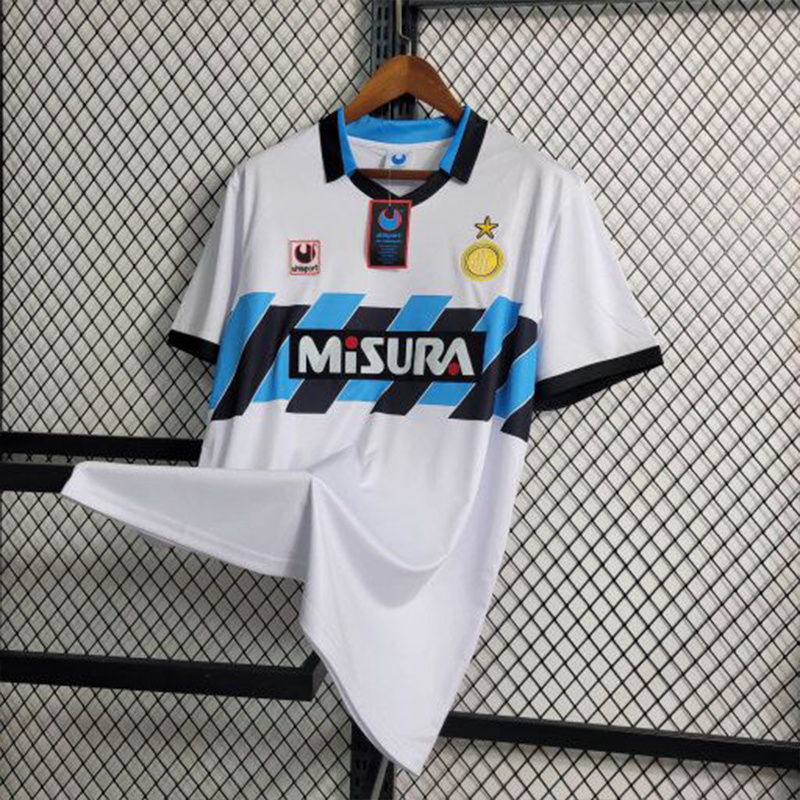 90-91 Retro Inter Milan Away S-XXL Cheap Soccer Jerseys 4
