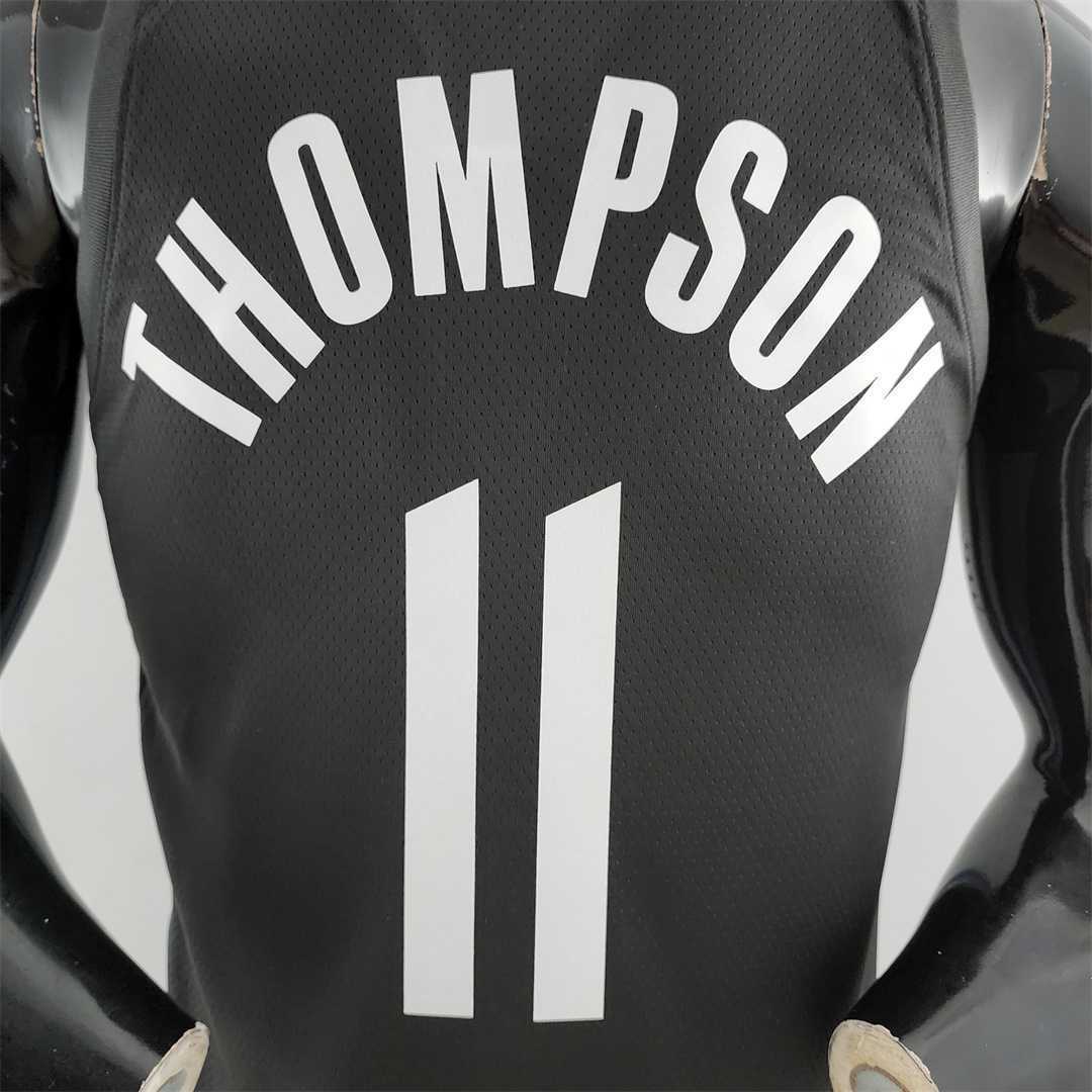 2020 THOMPSON #11 Warriors City Edition Black &amp; Grey NBA Jersey 4