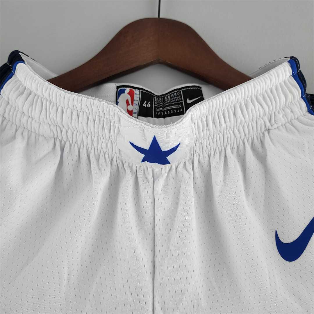 Dallas Mavericks NBA Shorts White 1
