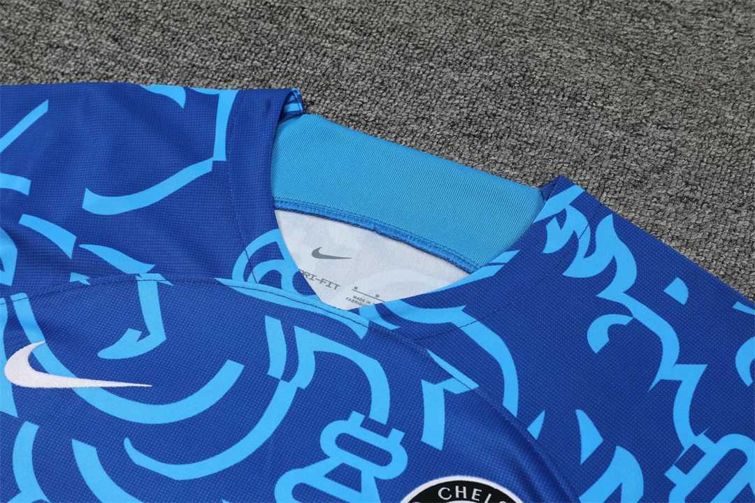 22-23 Chelsea training suit Short Sleeve kit Blue Camo 14