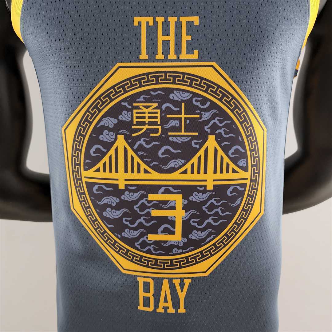 2018 POOLE#3 Golden State Warriors Grey NBA Jersey 6