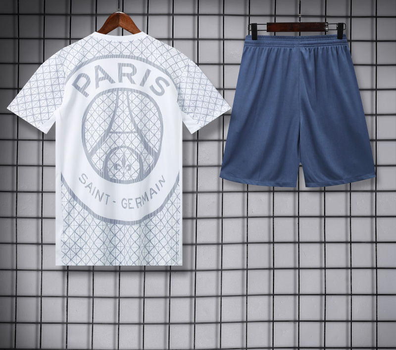 25-26 PSG Paris Training White Kit Soccer Suit AAAAJersey Supply Yupoo 3