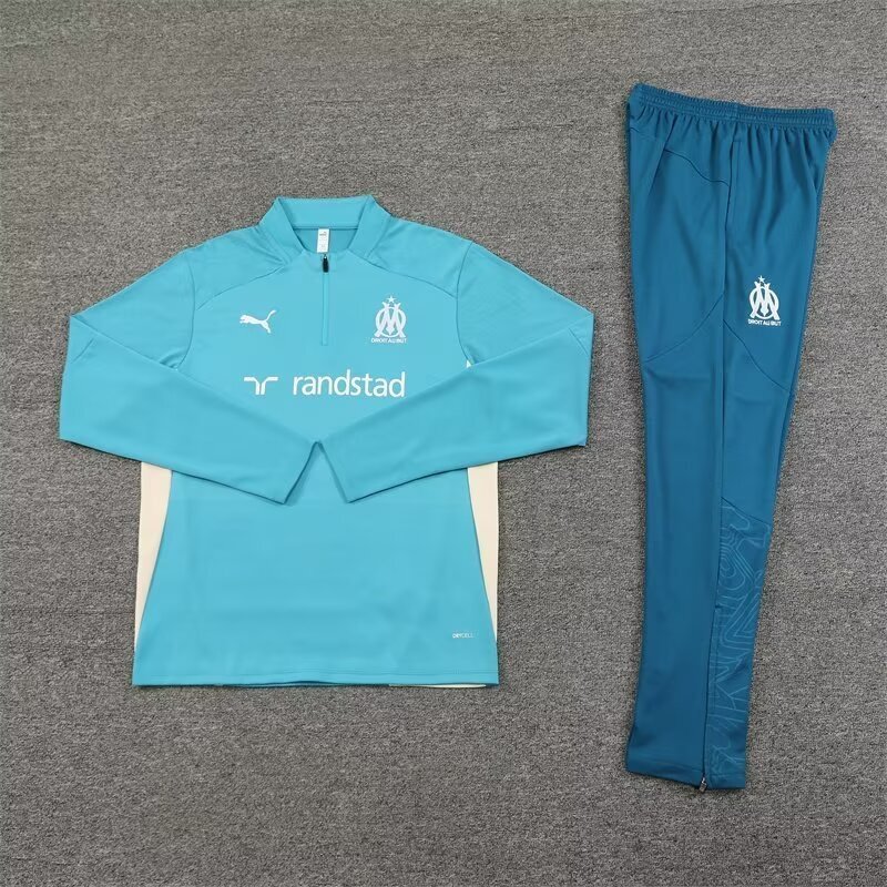 24-25 Marseille Long Sleeve Training Suit Football Shirts 2