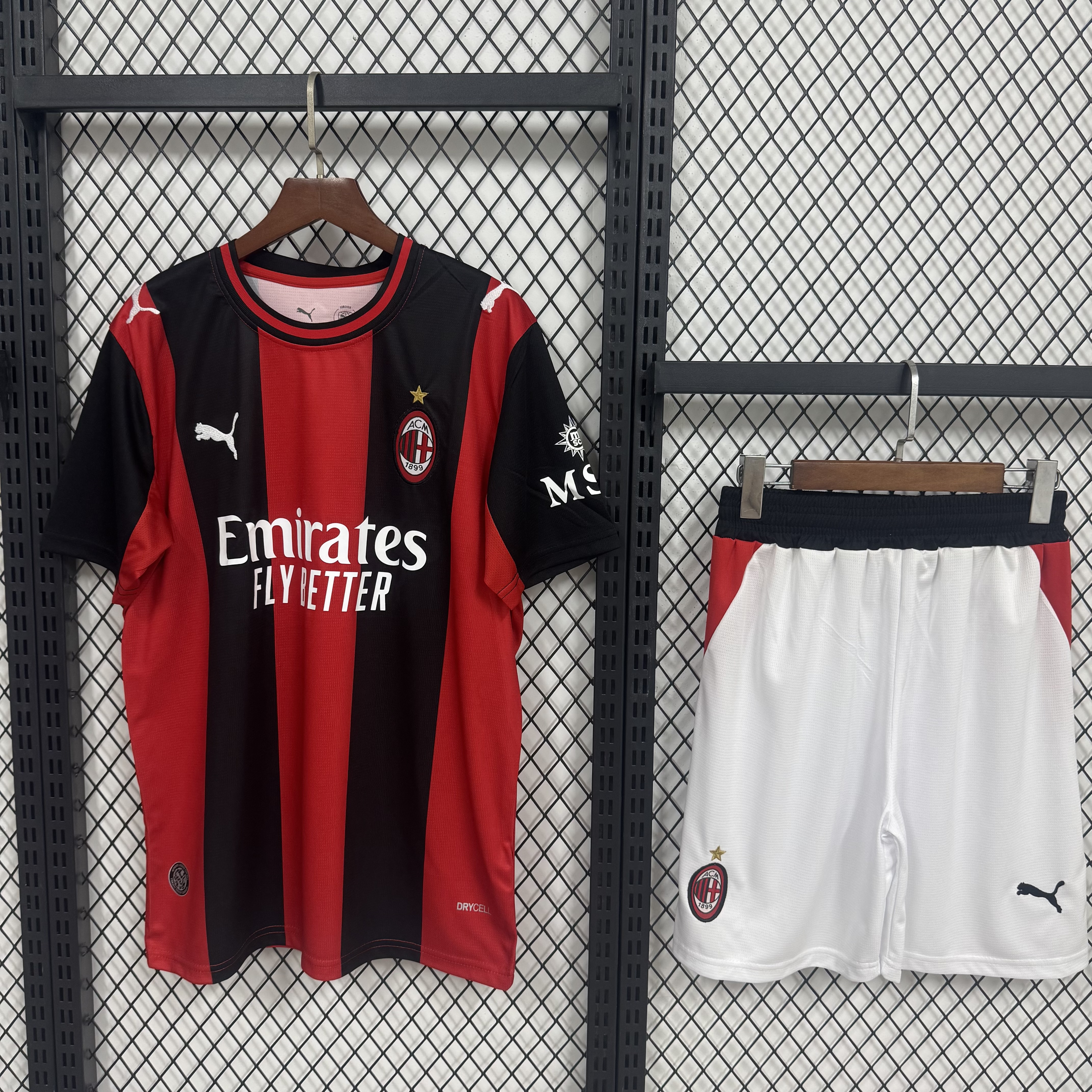 26-27 AC Milan Home Kid Kits Youth Apparels Football AAAAJersey Supply Yupoo 4 4