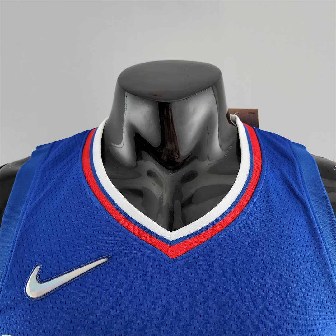 75th Anniversary WALL#11 Los Angeles Clippers NBA Jersey Blue 5