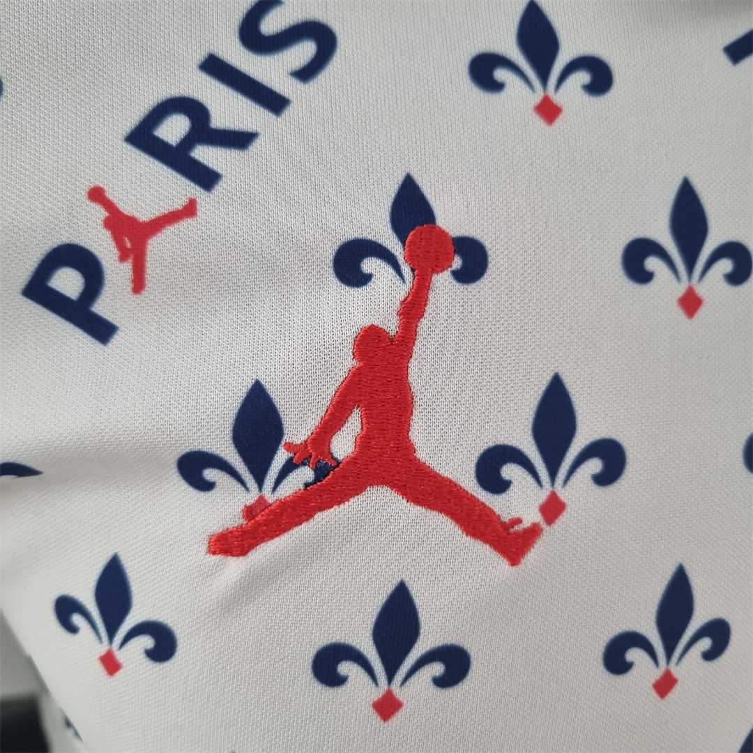 PSG Polo Jordan co branded white 8