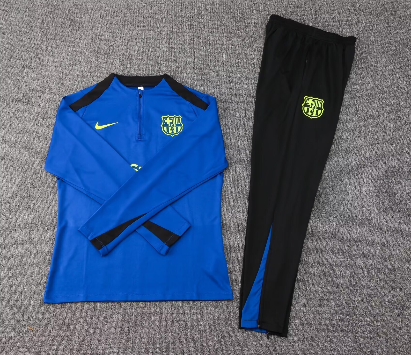 24-25 Barcelona Long Sleeve Training Suit Football Shirts 1