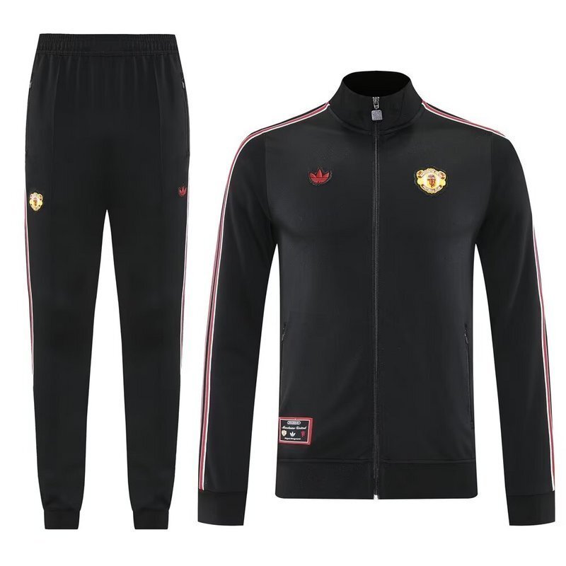 25-26 Manchester United Terrace Icons Track Long Football Jacket Suits 3