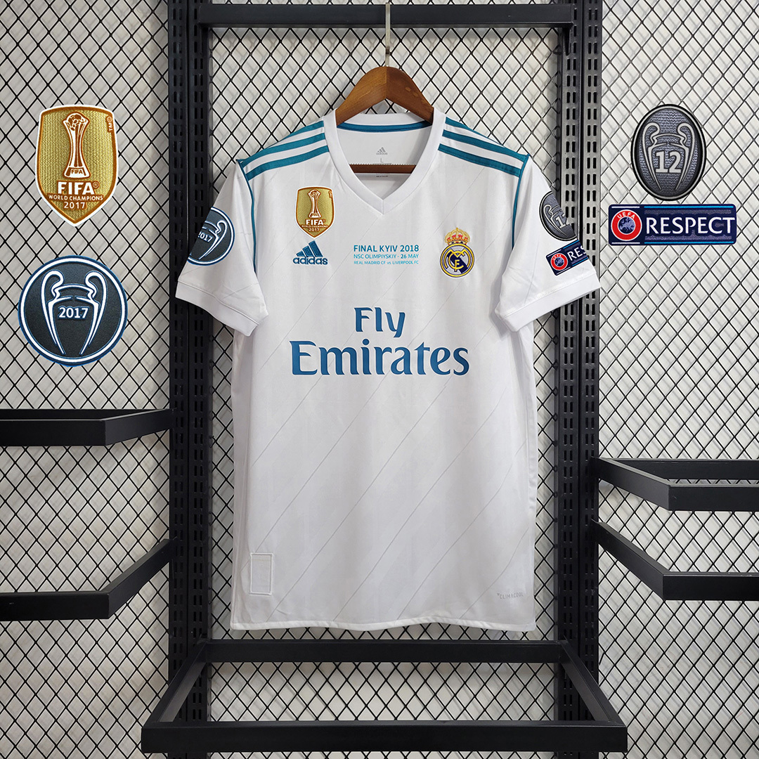 17-18 Real Madrid home white player version