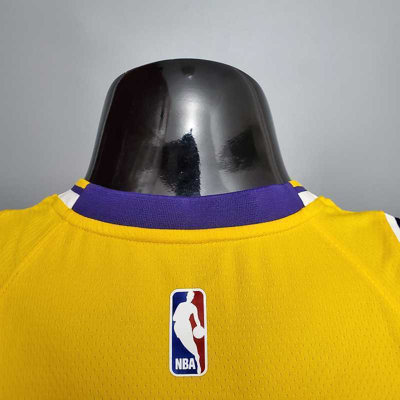 James #6 Lakers Round neck yellow 7