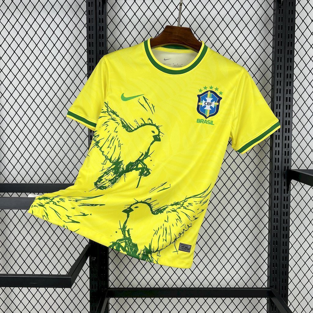 2025 Brazil Yellow Pigeon Special Edition Kit Football T-Shirt AAAAJersey Supply Yupoo