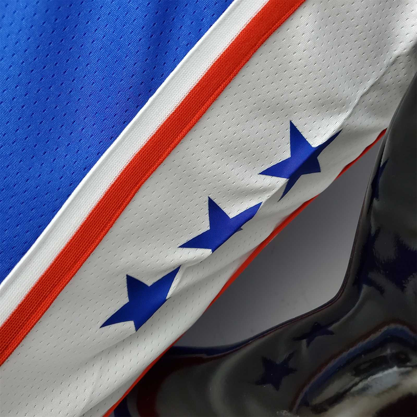 75th Anniversary Philadelphia 76ers HOWARD#39 Blue NBA Jersey 4