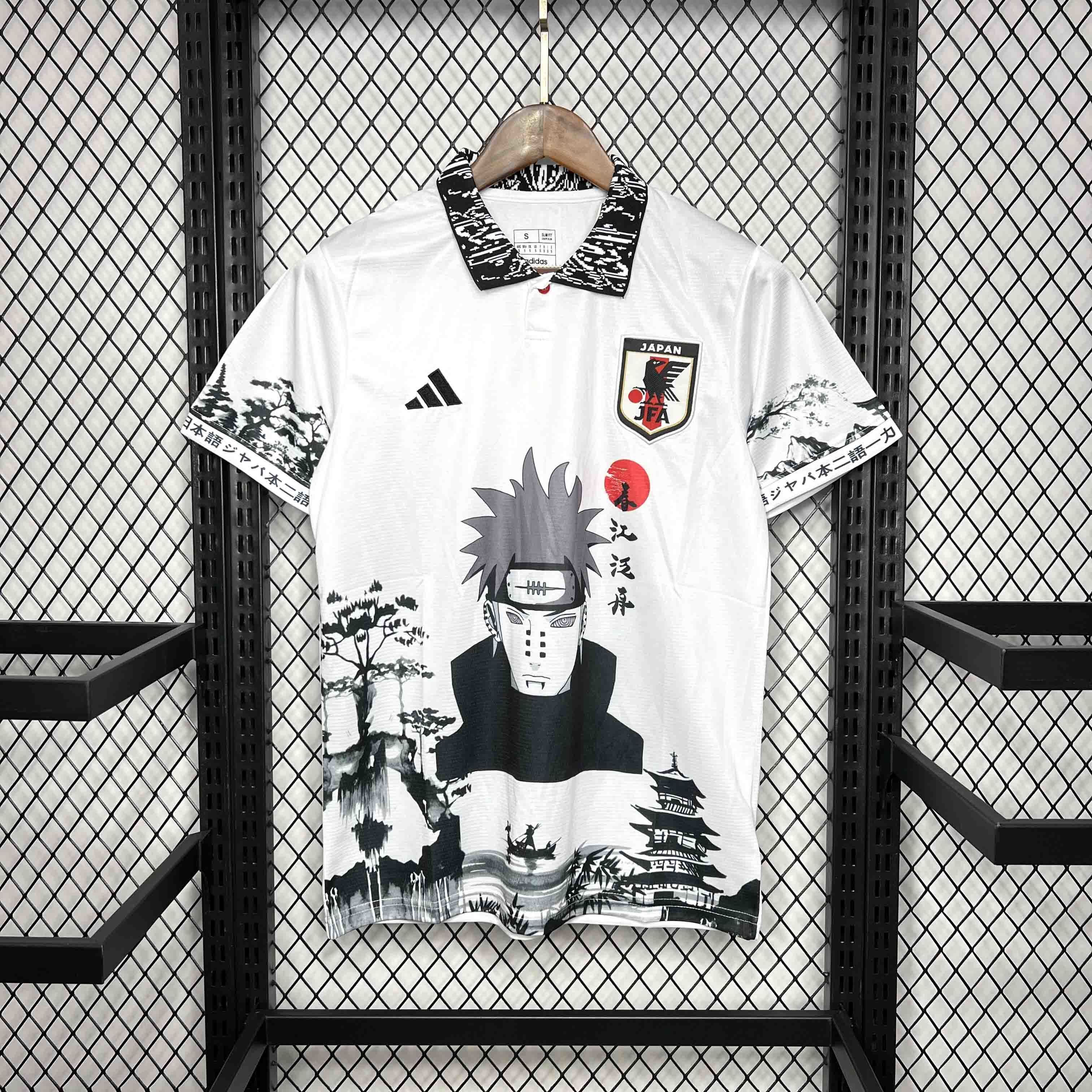 2024 Japan Naruto Akatsuki Anime White Special Edition Soccer Uniform AAAAJersey Dropshiping Yu