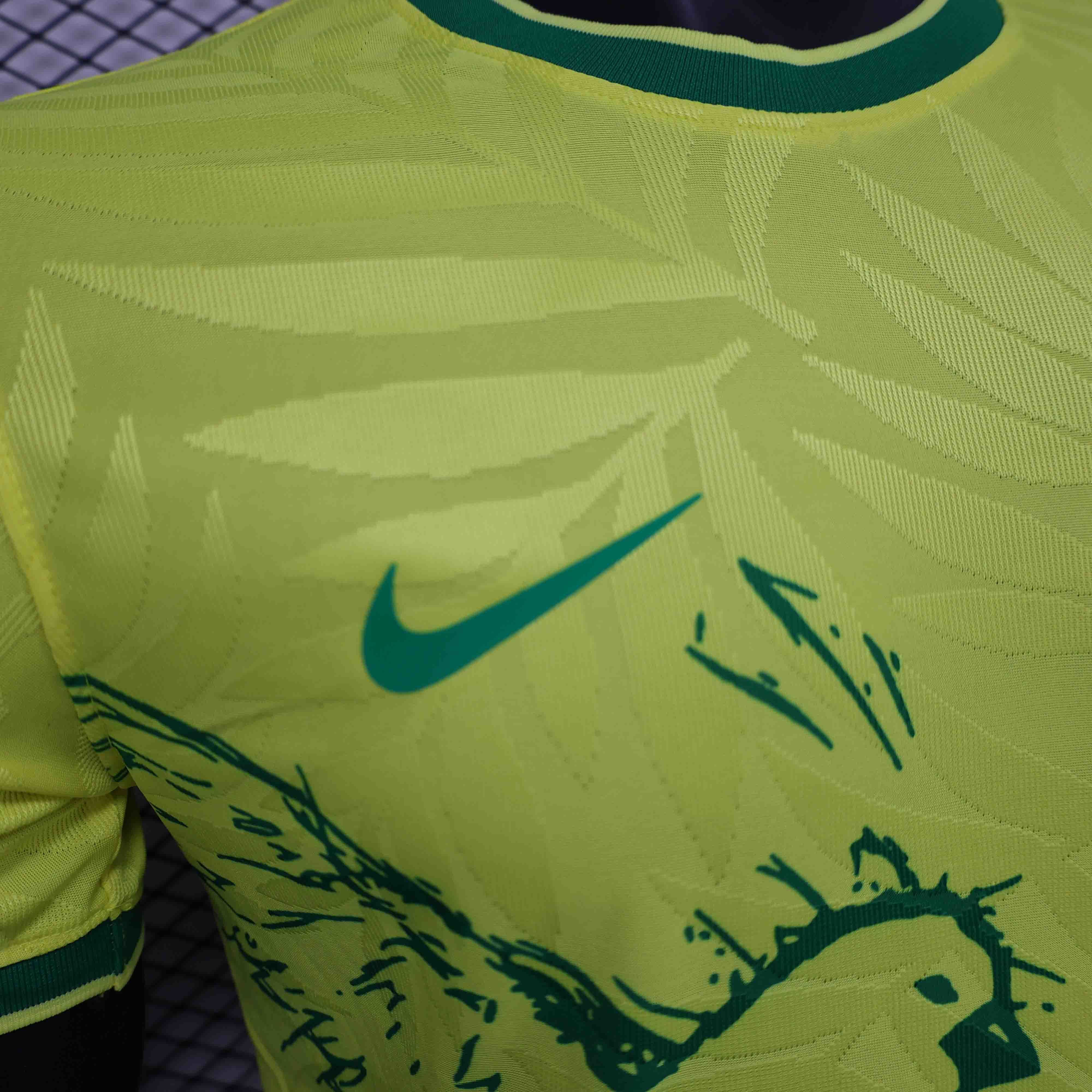 2024 Brazil Yellow Birds Special Edition Player Version Shirt AAAAJersey Supplier Yupoo 3