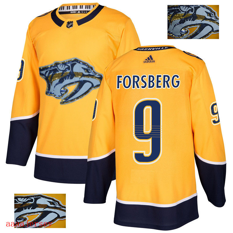 2018 Nashville Predators ice hockey jersey M-3XL 纳什维尔掠夺者队时尚亮片款冰球服 13