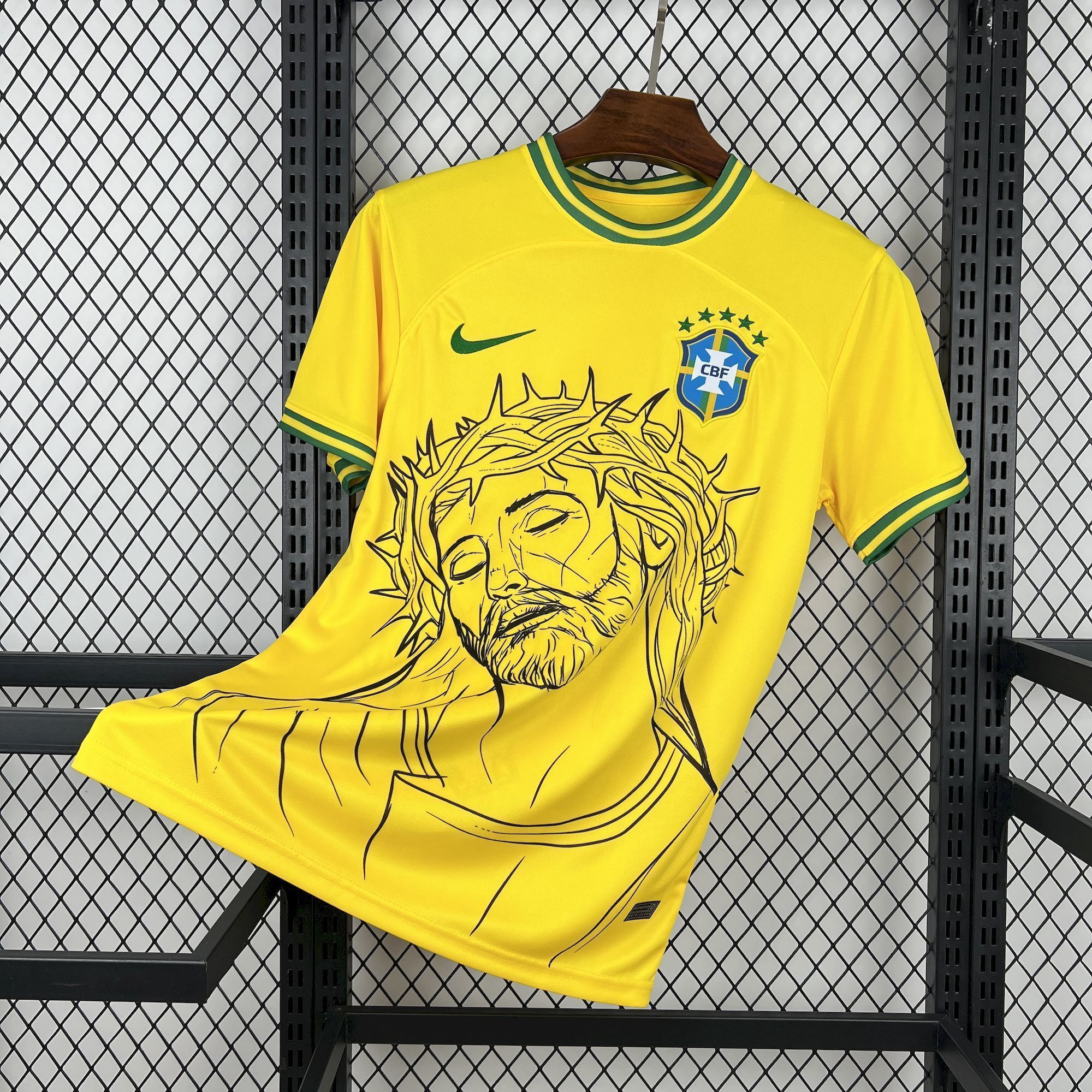 2022 Brazil X CRISTO Special Edition Retro Kit Vintage T-Shirt AAAAJersey Supply Yupoo