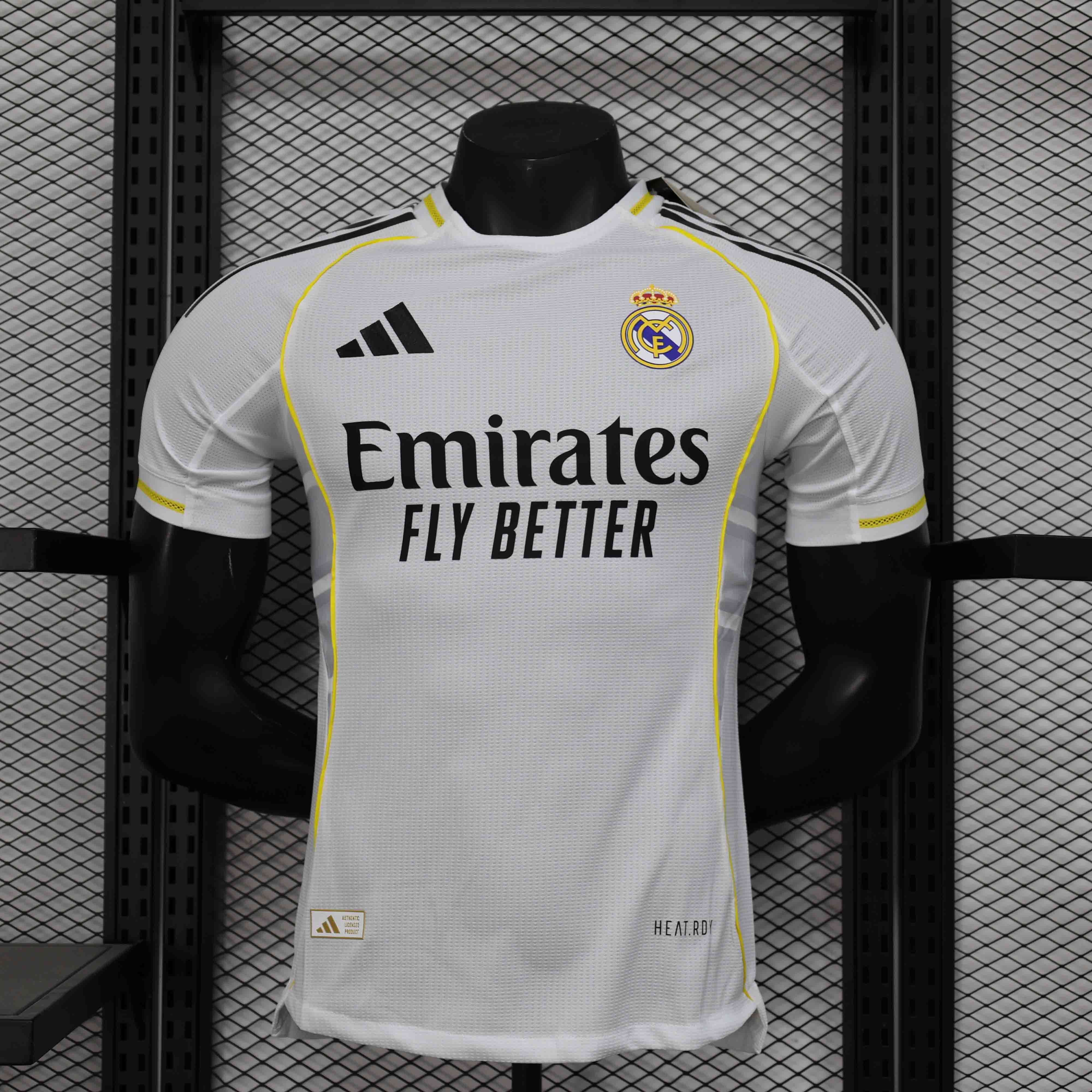 25-26 Real Madrid Home White Kit Player Version Shirt AAAAJersey Supplier Yupoo