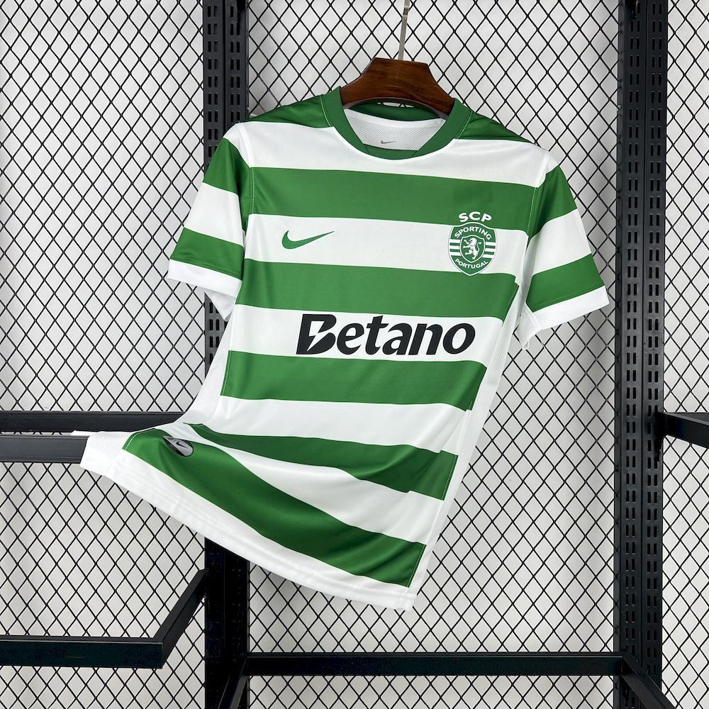 25-26 Sporting Lisbon Home Kit Football T-Shirt Soccer AAAAJersey Yupoo