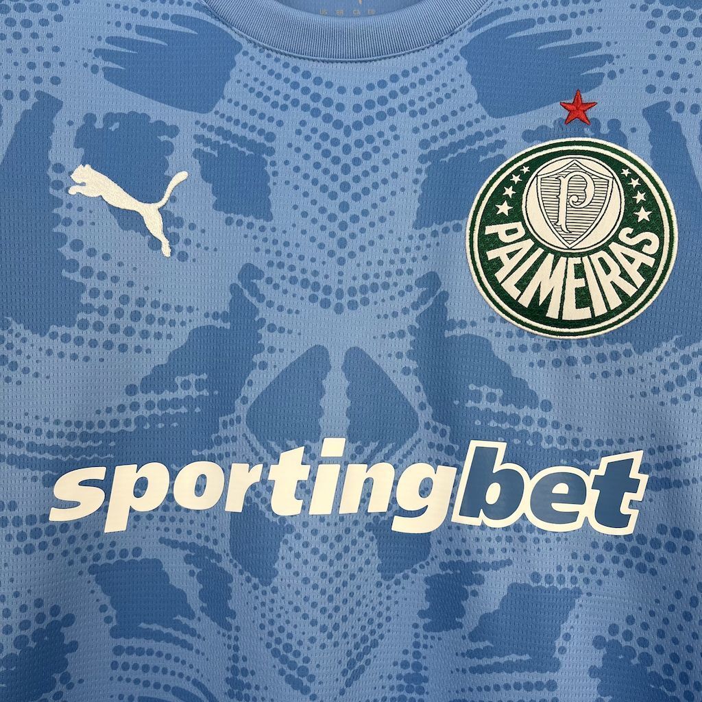 25-26 Palmeiras Blue Goalkeeper Kit Soccer T-Shirt AAAAJersey Yupoo 3