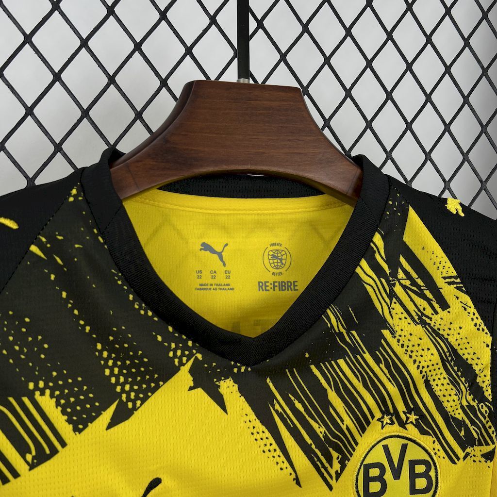 25-26 Borussia Dortmund Home Kids Kits Youth Apparels Yellow AAAAJersey Supplier Yupoo 2