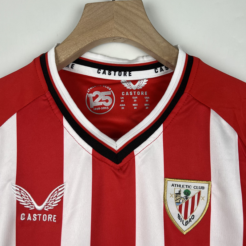 23-24 Kids Athletic Bilbao Home size 16-28 Soccer Jerseys 3