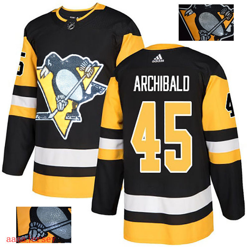 2018 Pittsburgh Penguins ice hockey jersey M-3XL 匹兹堡企鹅队时尚亮片款冰球服 41